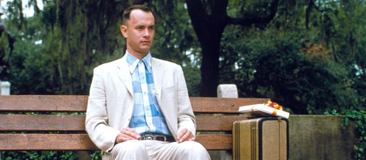 Blink and think — how does Forrest finish this sweet metaphor: 'Life is like a box of ________'?