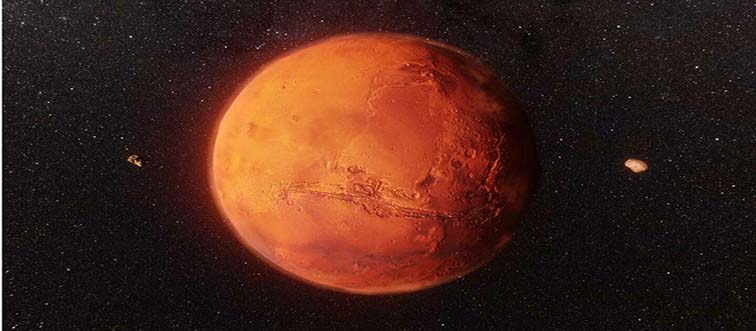 Quick — can you spot the celestial neighbor famously nicknamed the Red Planet?