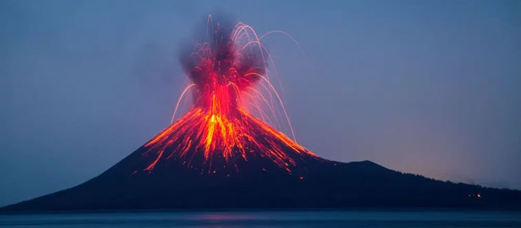 Blink and think — which continent is completely free of any active volcanoes?