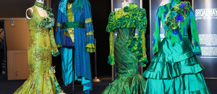 Blink and think — which Broadway hit features this signature green gown and matching cape?