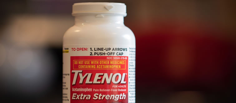 First instinct: which chemical compound acts as the active ingredient inside a bottle of Tylenol?