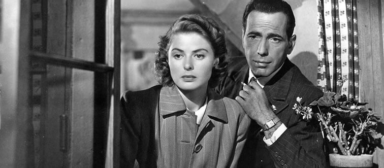 Quick — can you place the 1942 classic that paired Humphrey Bogart and Ingrid Bergman as star-crossed lovers in wartime Morocco?