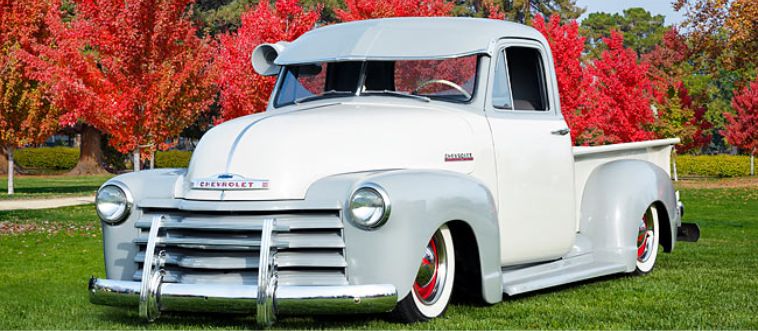 Blink and think — which 1947 pickup turned heads with its muscular grille and smooth, post-war styling?