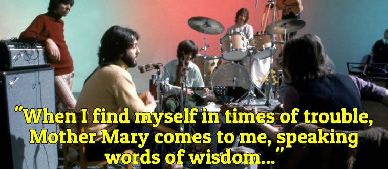 Blink and think: what is the next line in the Beatles classic "Let It Be"?