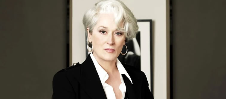 Lock in the clue: which high-fashion publication does Miranda Priestly rule with an iron fist?