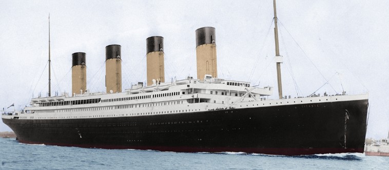 Blink and think: which famously unsinkable luxury ocean liner met its end against an iceberg in 1912?