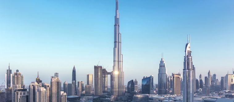 Blink and think — which spectacular skyline is dominated by the Burj Khalifa, the tallest building on the planet?