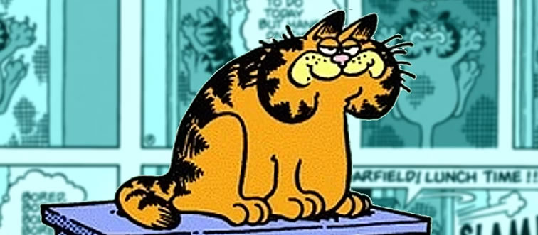 Blink and think — who is this lasagna-loving, Monday-hating feline?