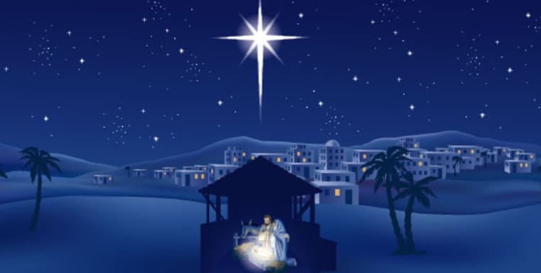Blink and think: which cherished carol describes the quiet of a winter evening and a newborn sleeping "so tender and mild"?