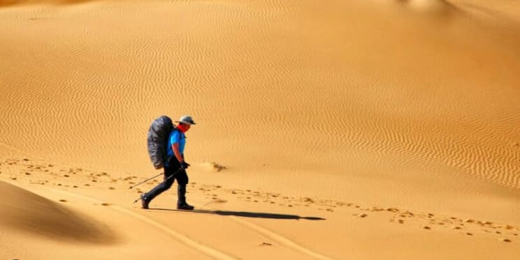Blink and think — besides frying your skin, baking under the relentless desert sun puts you at immediate risk of what?