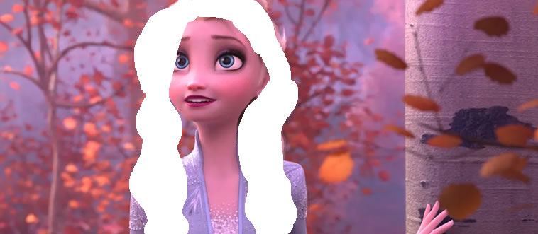 Quick glance at Arendelle — does Elsa drape her signature loose French braid over her left or right shoulder?