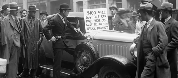 Quick — in which decade did the devastating Stock Market Crash trigger the Great Depression?